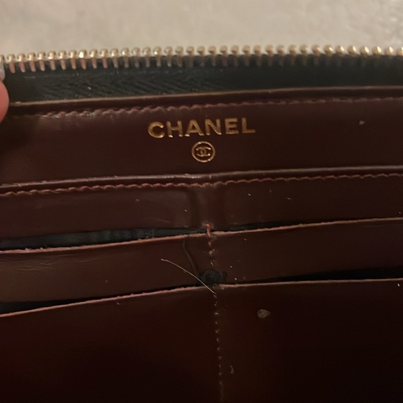 Chanel zip around continental wallet in black caviar. Authentic. - Picture 6 of 6
